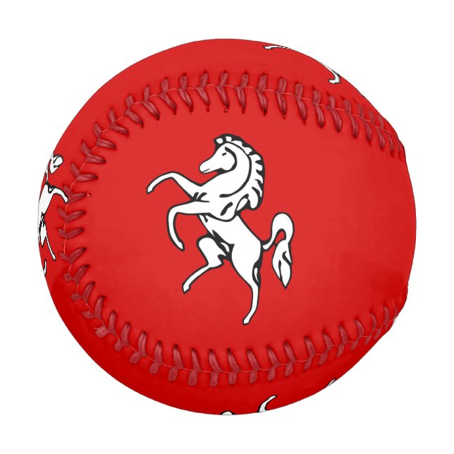Balle De Baseball Patriotic baseball with flag of Kent County (Devant Gauche)