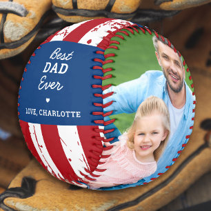 Balle De Baseball Patriotique DAD Personnalisé Drapeau Américain 2 P
