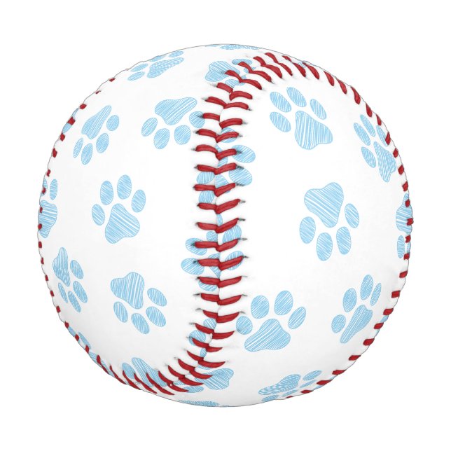 Balle De Baseball Patrouilles de Doodle, Paws de Chien, Paws Bébés B (Angle)