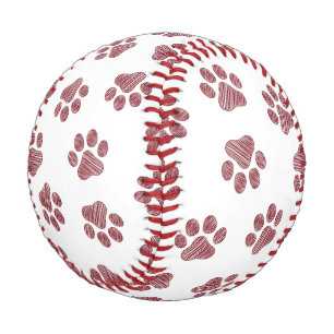 Balle De Baseball Patrouilles de Doodle, Paws de Chien, Paws De Bour