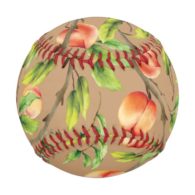 Balle De Baseball Pêches sur l'arbre (Devant)