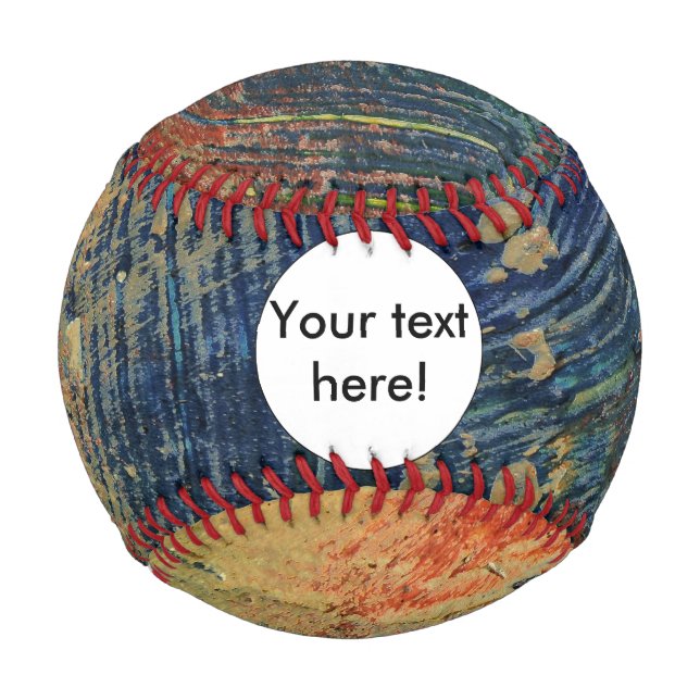 Balle De Baseball peinture 3 couleurs (Devant)