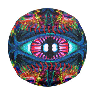 Balle De Baseball Peinture tordue et trompeuse