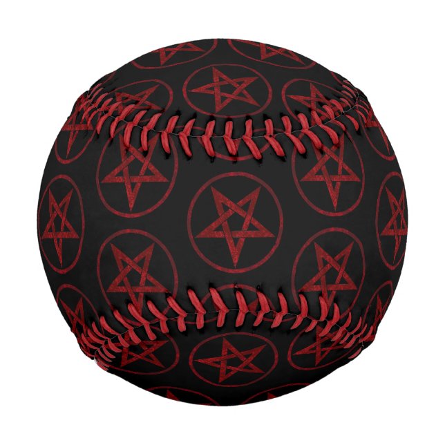 Balle De Baseball Pentagram Red Devil (Devant)