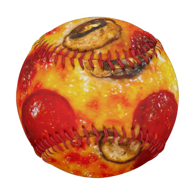 Balle De Baseball Pepperoni et Pizza aux champignons (Devant)