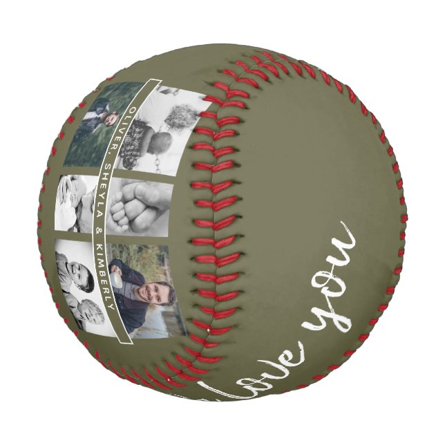 Balle De Baseball Père vert avec enfants et famille papa Photo (Angle)