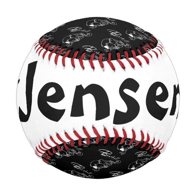 Balle De Baseball personalizada con  jugador de béisbol (Devant)