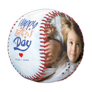 Balle De Baseball Personnalisé 2 Photo Happy Fête des pères