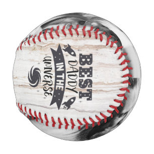 Balle De Baseball Personnalisé 2 photo meilleur papa dans l'univers