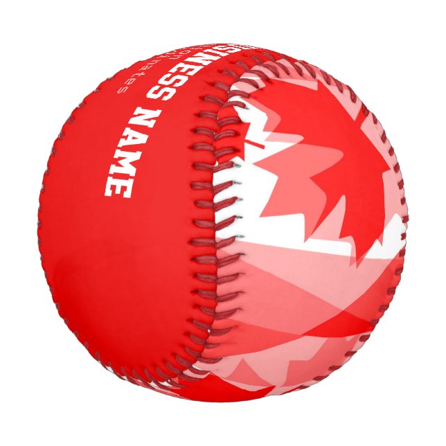 Balle De Baseball Personnalisé Canadien (Angle)