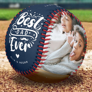 Balle De Baseball Personnalisé Meilleur Papa Jamais 2 garde photo