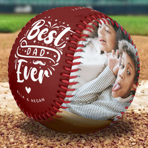 Balle De Baseball Personnalisé Meilleur Papa Jamais 2 garde photo