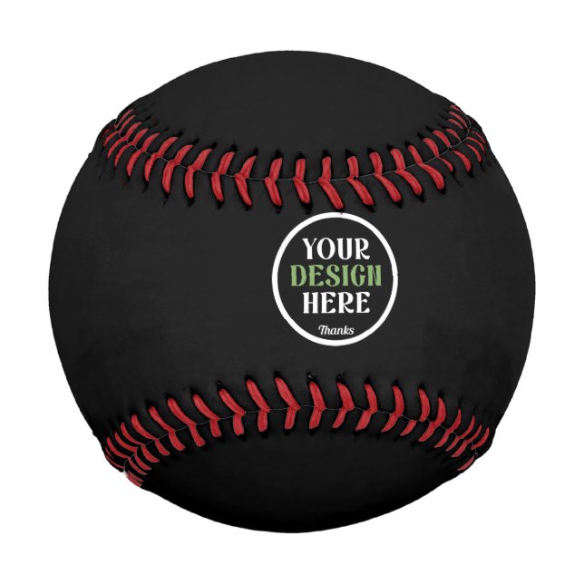 Balle De Baseball personnalisé, unique, élégant et minimaliste (Devant)