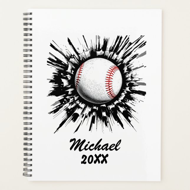 Balle de baseball personnalisée brisant le mur (Devant)