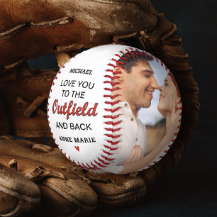 Balle De Baseball Petit ami Je t'aime jusqu'au champ extérieur et re