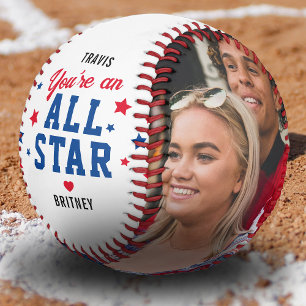 Balle De Baseball Petit ami Vous êtes une photo toute étoile