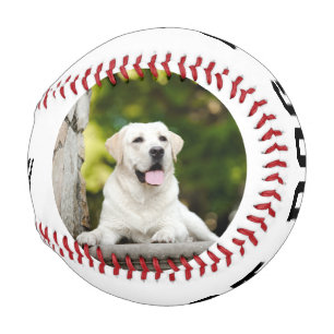 Balle De Baseball Photo Best Dog Dad Baseball personnalisé