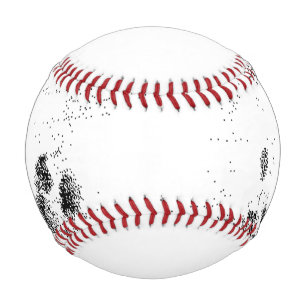 Balle De Baseball photo en noir et blanc d'une photo en noir et blan