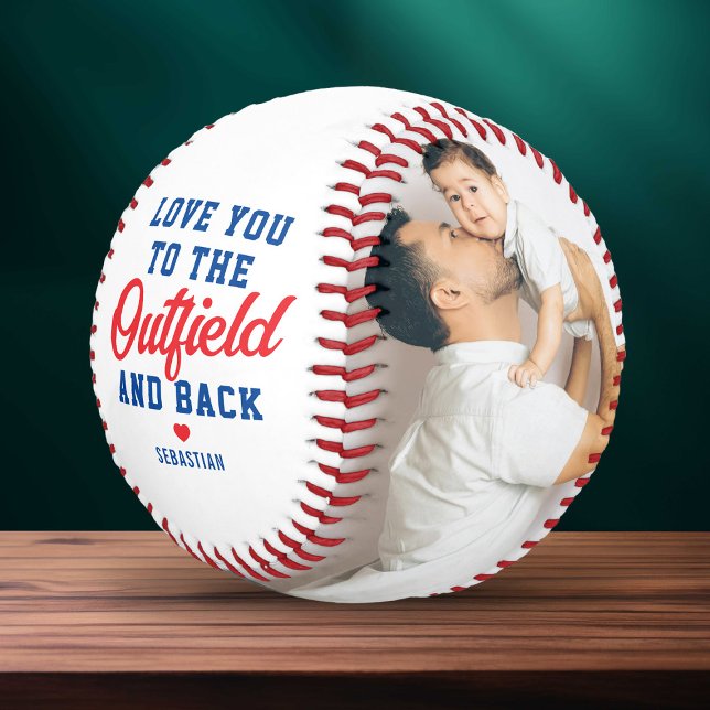 Balle De Baseball Photo Papa Amour jusqu'au Champ Extérieur et Retou (Créateur téléchargé)