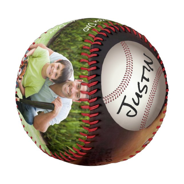 Balle De Baseball Photo personnalisée Baseball (Angle)