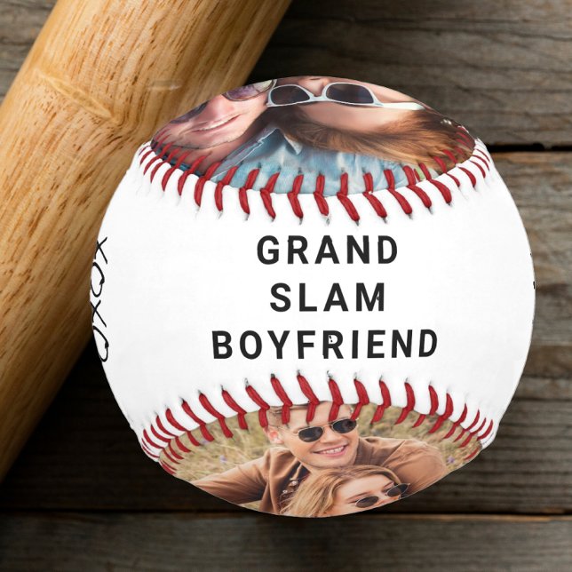 Balle De Baseball Photos personnalisées de copain (Celebrate your best catch with a custom photo baseball. Perfect for his birthday or your anniversary)