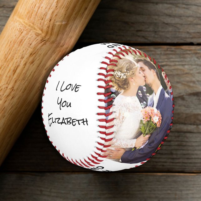 Balle De Baseball Photos personnalisées de la femme (Wife Personalized Photos Baseball)