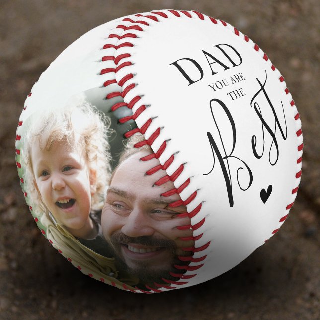 Balle De Baseball Photos 'Vous êtes le meilleur' pour papa Nom & Cit (Créateur téléchargé)