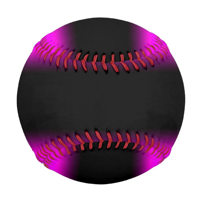 Balle De Baseball Pinkish violet brillant et Ombre noir (Devant)