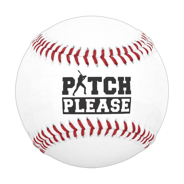 Balle De Baseball Pitch Please – Citation drôle de softball|baseball (Devant)
