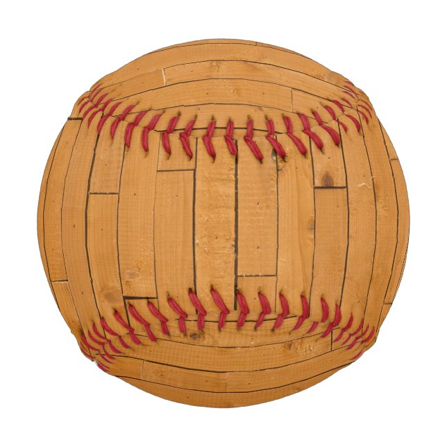 Balle De Baseball Plancher en bois (Devant)