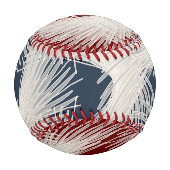 Balle De Baseball Plumes volantes blanches (Devant)