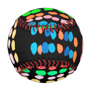 Balle De Baseball Points colorés