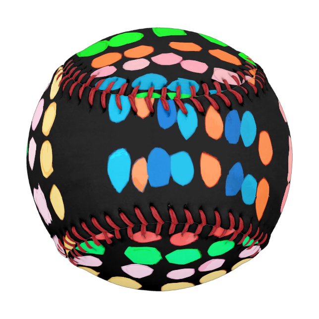 Balle De Baseball Points colorés (Devant)