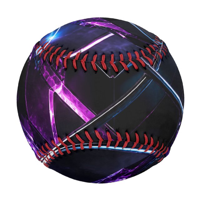 Balle De Baseball Portail Fracturé de Singularité Néon (Devant)