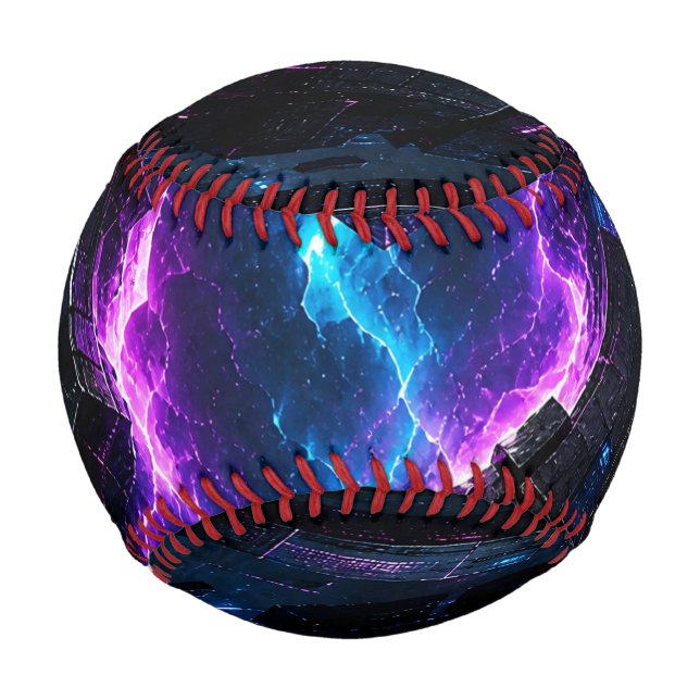 Balle De Baseball Portail Fracturé de Singularité Néon (Devant)