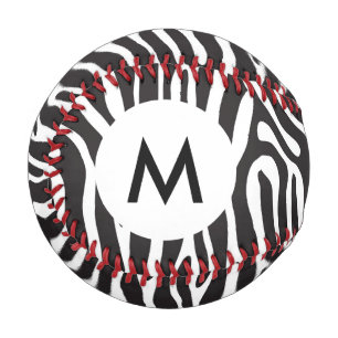 Balle De Baseball Poster de animal monogramme