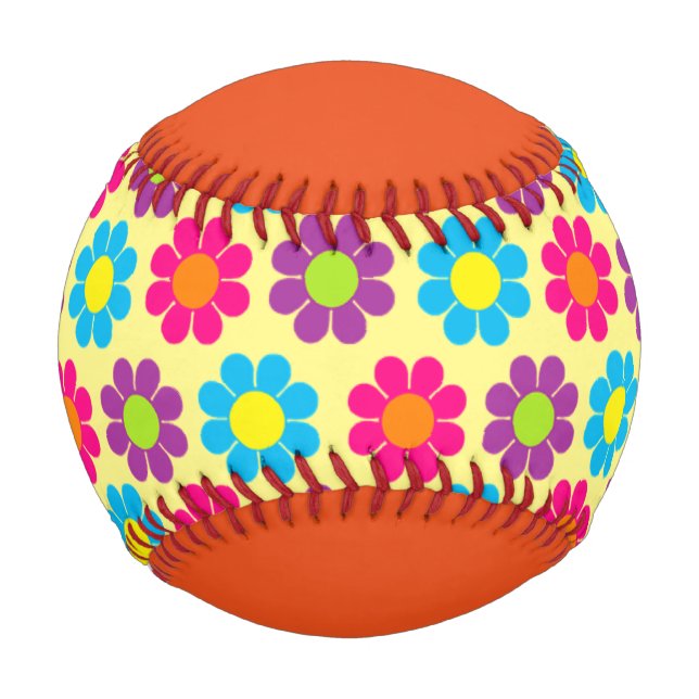Balle De Baseball Pouvoir des fleurs (Devant)