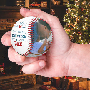 Balle De Baseball Premier Noël pour papa de Baby Photo