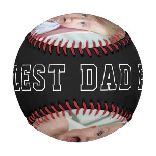 Balle De Baseball Première fête des pères Photo de bébé du père le p