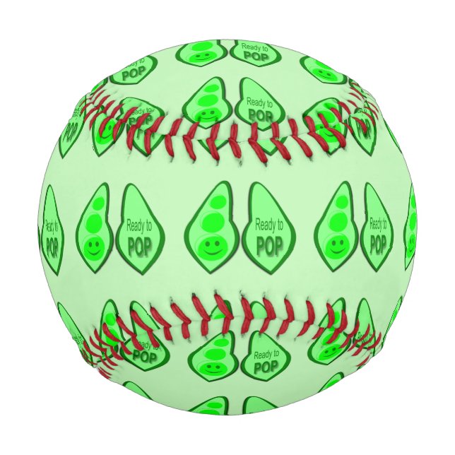 Balle De Baseball Prêt à cueillir des pois verts (Dos)