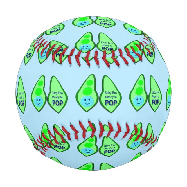 Balle De Baseball Prêt pour la pop Baby Boy Pea Blue (Dos)