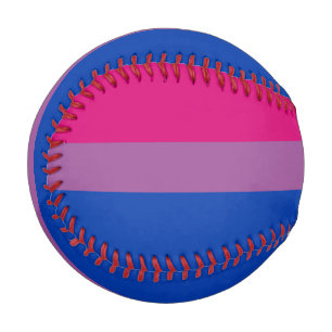 Balle De Baseball Pride bisexuelle (Bi Drapeau)