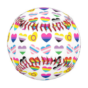 Balle De Baseball Pride Hearts Baseball