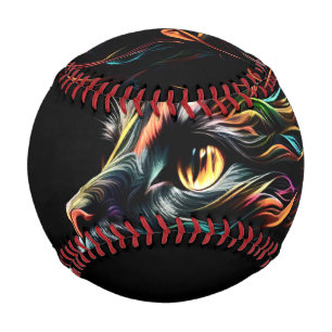 Balle De Baseball Profil Feline