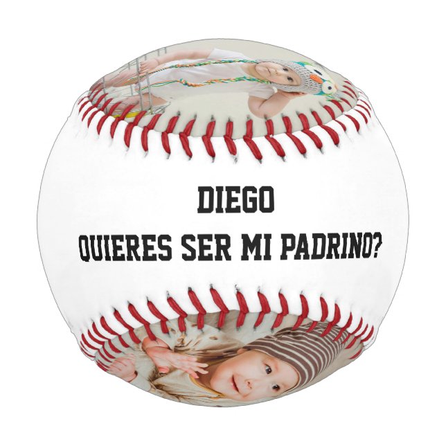 Balle De Baseball Quieres Ser Mi Padrino Godparent Proposal Sports (Dos)