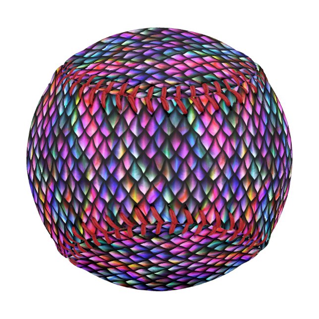Balle De Baseball Rainbow Dragon Scales Baseball (Devant)