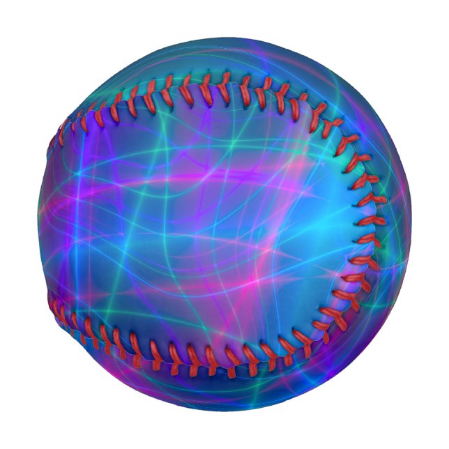 Balle De Baseball Rayons multicolores lumineux (Devant Droite)