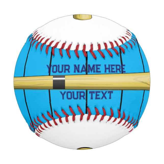 Balle De Baseball Rayure personnalisée (Devant)