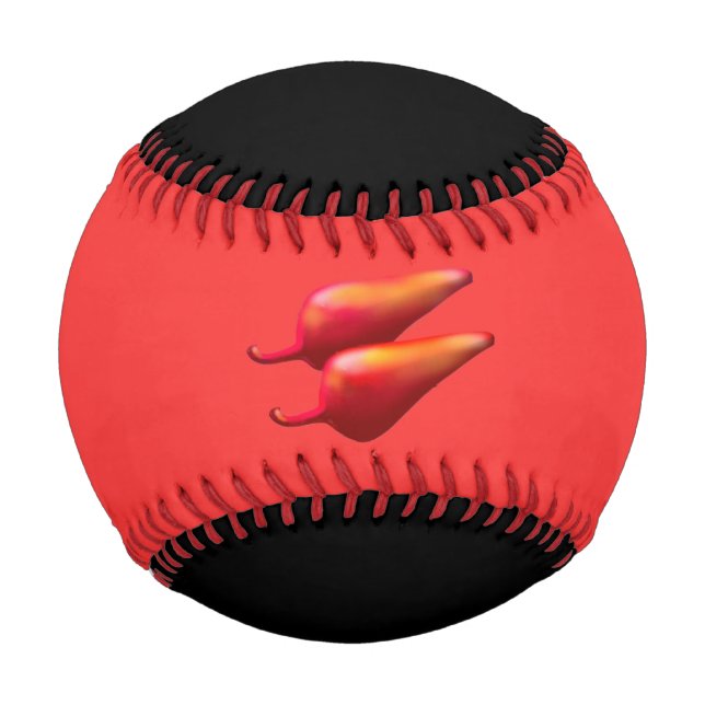 Balle De Baseball Red Chili Peppers baseball rouge et noir (Devant)