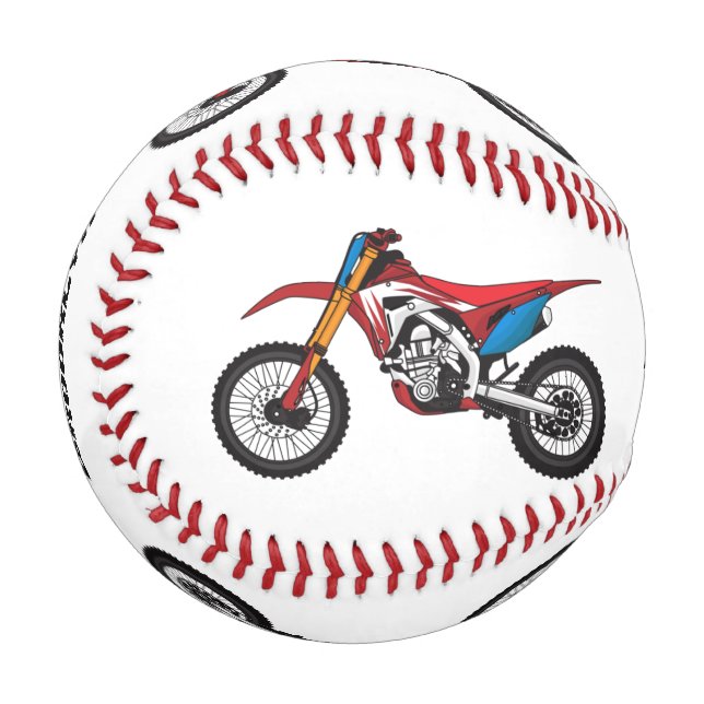 Balle De Baseball Red dirt bike motorcycle (Devant Gauche)